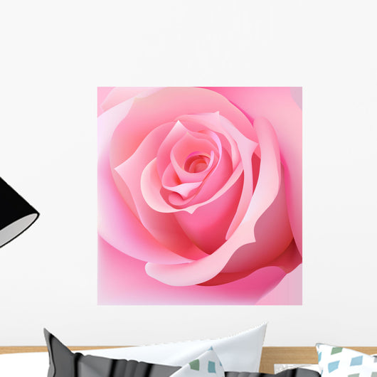 Pink Rose Wall Decal
