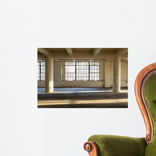 Abandoned Industrial Factory Warehouse Wall Decal