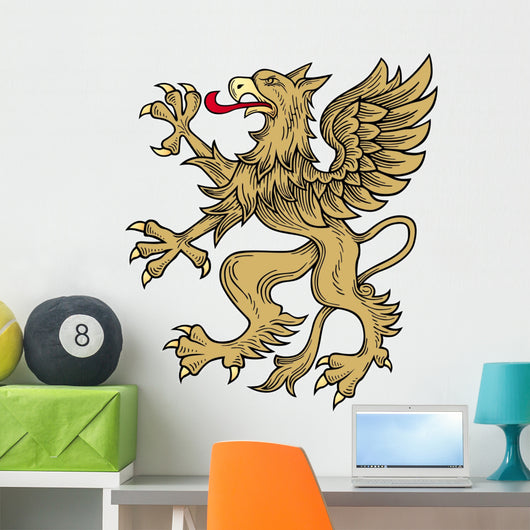 Gold Griffin Wall Decal