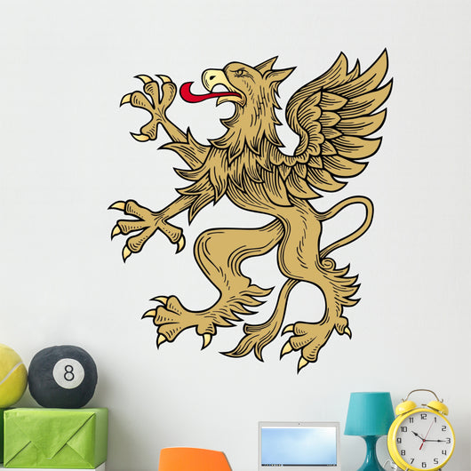 Gold Griffin Wall Decal