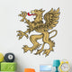 Gold Griffin Wall Decal