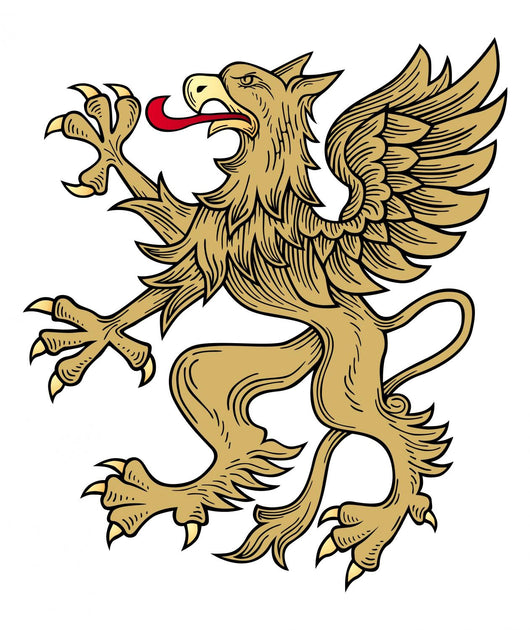 Gold Griffin Wall Decal