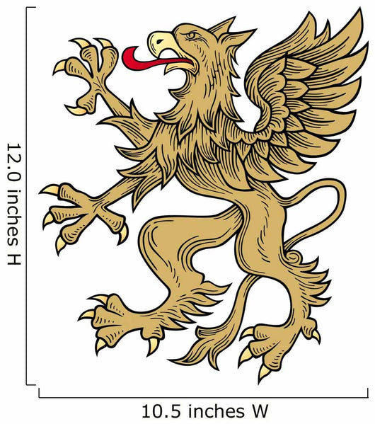 Gold Griffin Wall Decal