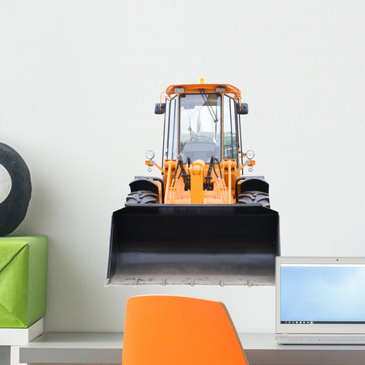 New Yellow Construction Digger Wall Decal