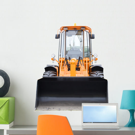 New Yellow Construction Digger Wall Decal