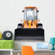 New Yellow Construction Digger Wall Decal