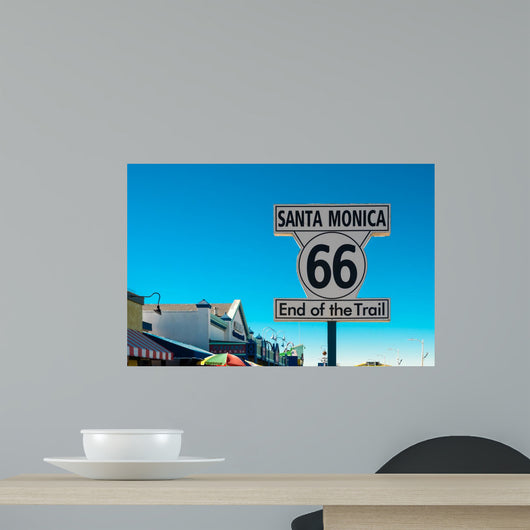 End Route 66 Santa Wall Decal