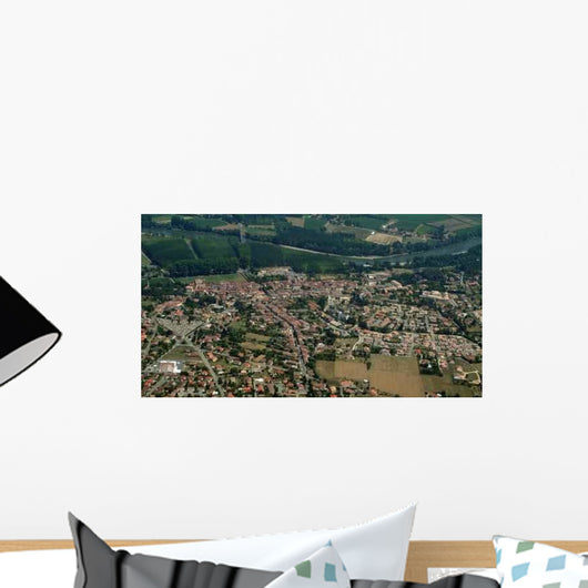 Village along Garonne Wall Decal