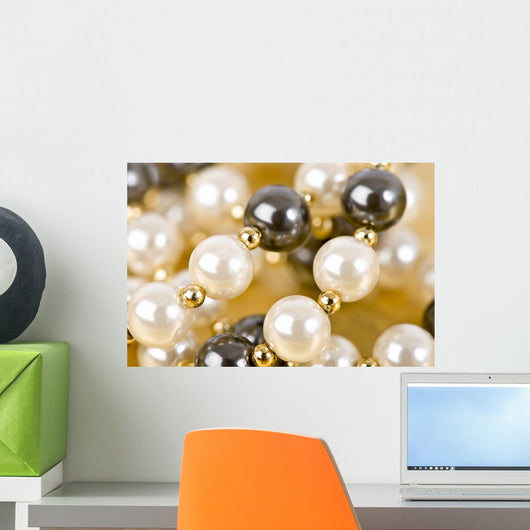 Pearl Necklace Wall Decal Design 1