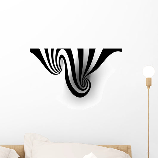 Abstract Spiral with Empty Wall Decal