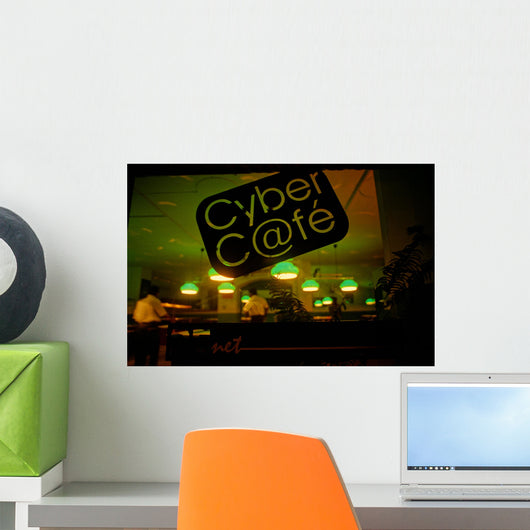 Cyber Cafe Wall Decal