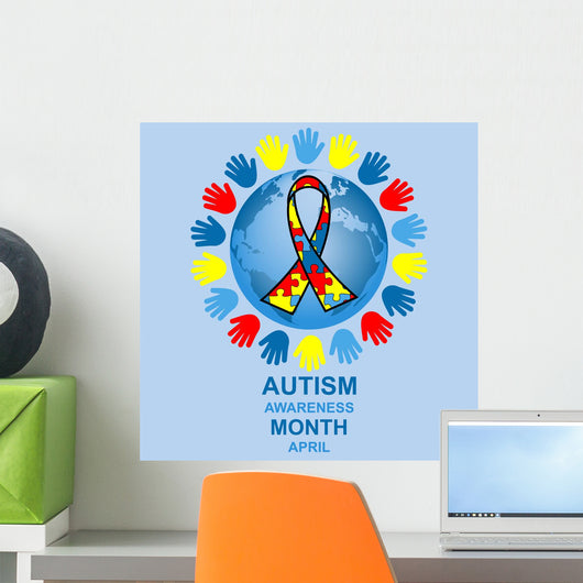 Autism Awareness Month Design Wall Decal