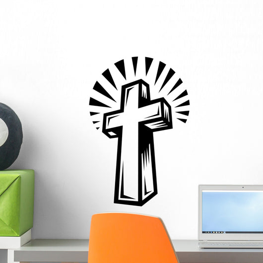Christian Cross Crucifix Wall Decal