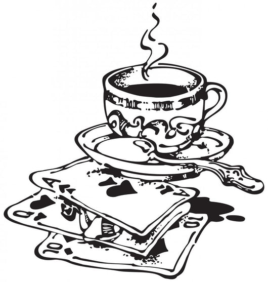 Cup Coffee and Playing Wall Decal