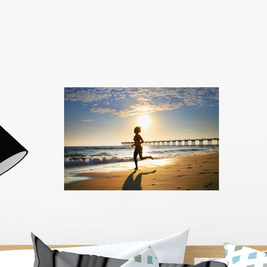 Woman Beach Wall Decal