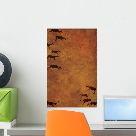 With Drawings Primitive Person Wall Decal