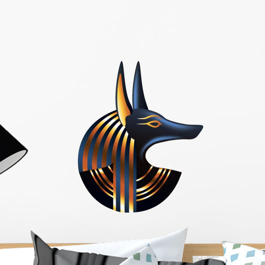 Profile Egyptian God Anubis Wall Decal