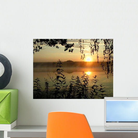 Dawn Summer Morning Lake Wall Decal