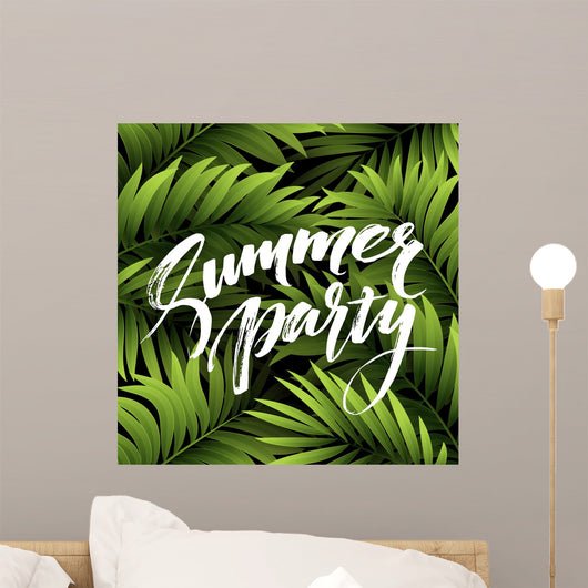 Summer Party Pster with Wall Decal