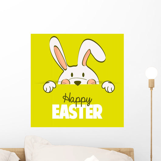 Easter Bunny Happy Easter Wall Decal
