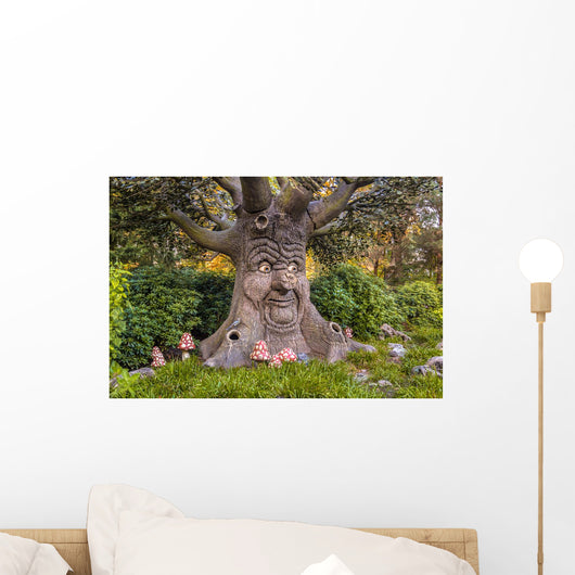 Talking Tree with Happy Wall Decal