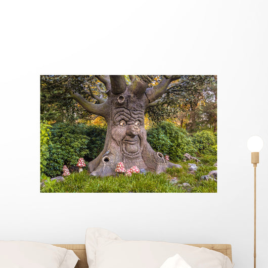Talking Tree with Happy Wall Decal