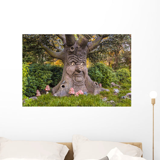 Talking Tree with Happy Wall Decal