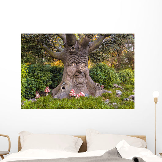 Talking Tree with Happy Wall Decal