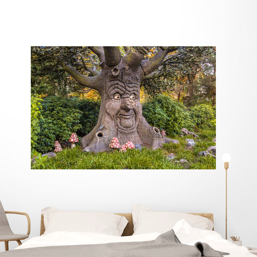 Talking Tree with Happy Wall Decal