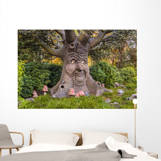 Talking Tree with Happy Wall Decal