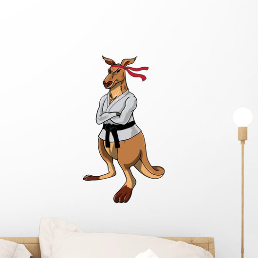 Kangaroo Character Sensei Wall Decal