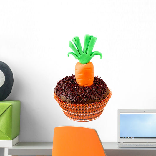 Easter Carrot Cupcake Wall Decal