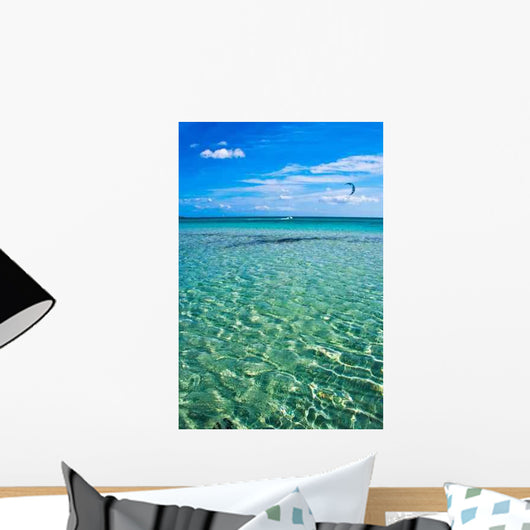 Sandy Beach and Transparent Wall Decal