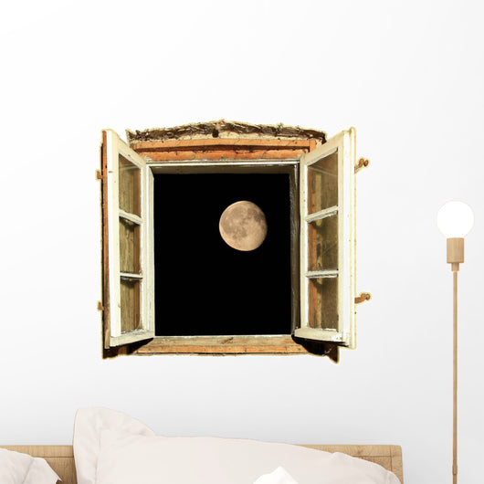 Moonlight Window Wall Decal