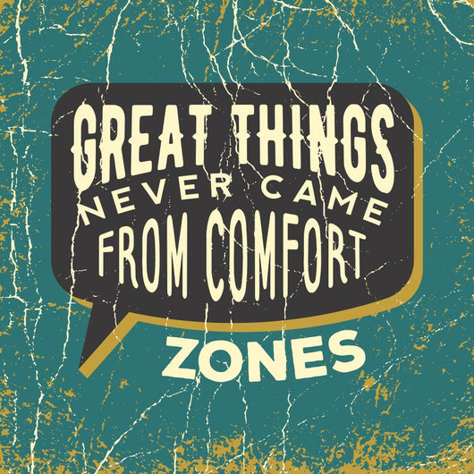 inspirational quote. great things never came from comfirt zones. Wall Mural