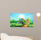 Dragon Blowing Fire over Wall Decal