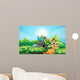 Dragon Blowing Fire over Wall Decal