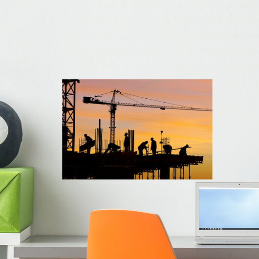 Construction Site Wall Mural