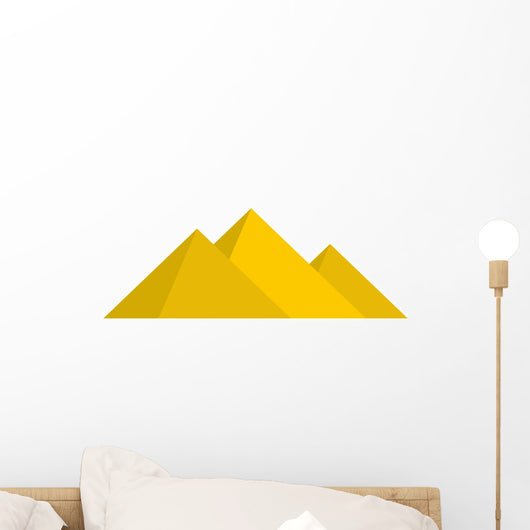 Pyramids of Egypt icon, flat style Wall Decal