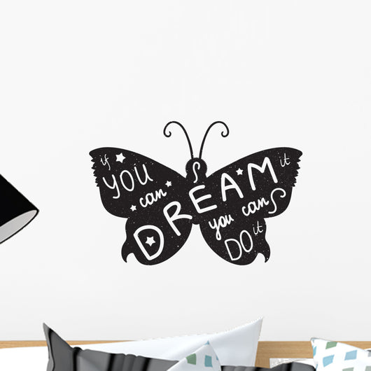 Lettering motivation poster Wall Decal
