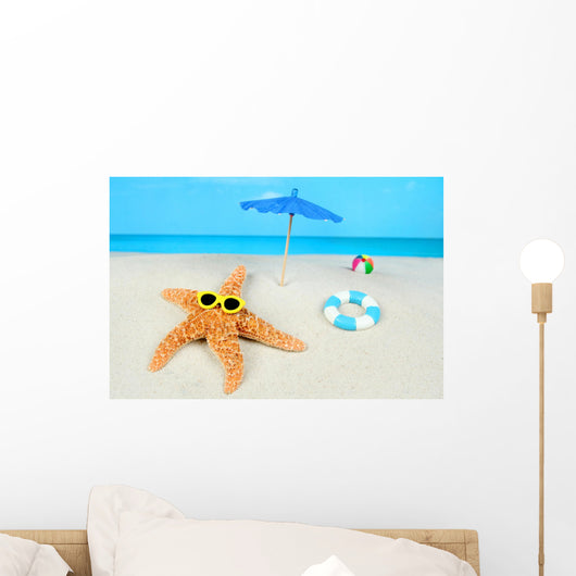 Sunbathing Starfish Wall Mural
