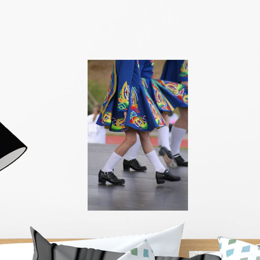 Irish Dancing Girls Wall Decal