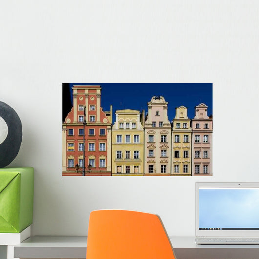Colorful Houses Wroclaw Wall Decal