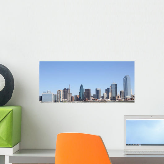 Panoramic Dallas Texas City Wall Decal