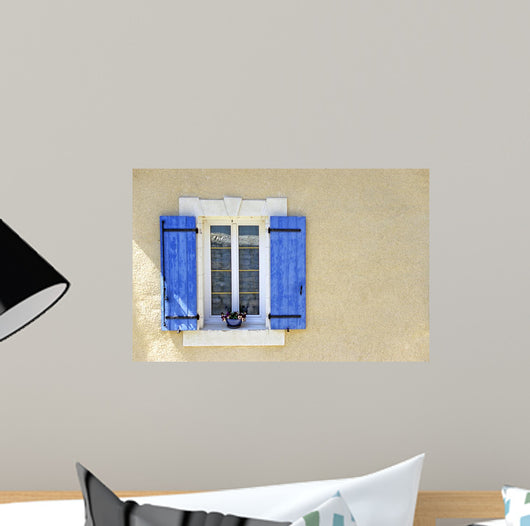 Blue Shutters Wall Mural
