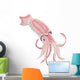 Pink Squid Wall Decal