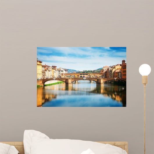 Santa Trinita bridge over the Arno River, Florence Wall Mural