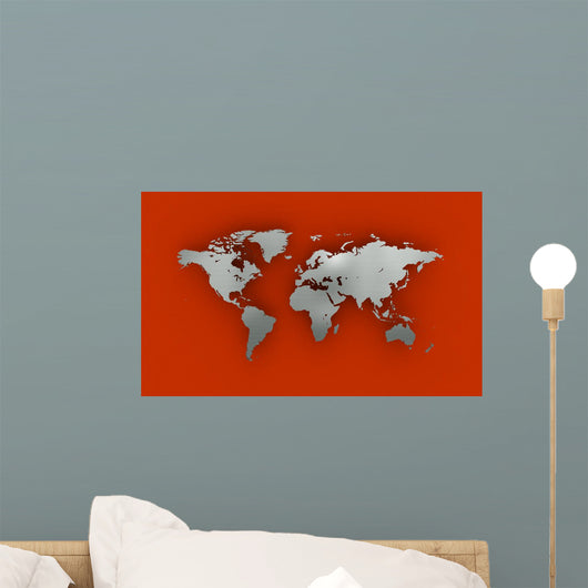 Earth Map Wall Mural