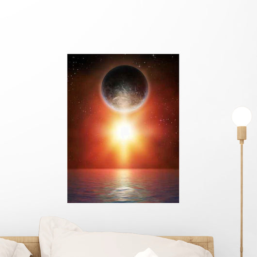 Planet and Star Wall Decal
