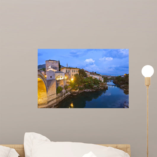 Cityscape of Mostar - Bosnia and Herzegovina Wall Mural